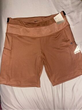 Nike Women's Copper/Tan Athletic Training Shorts